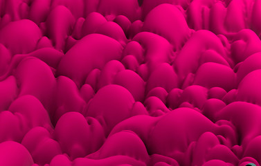 3d render abstract red waves