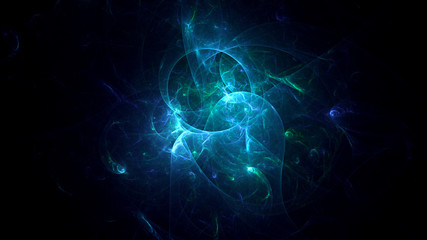 3D rendering abstract fractal light background