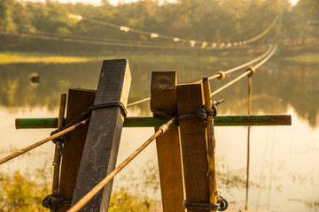 Landscape view of Huay Tueng Tao lake in Chiangmai province