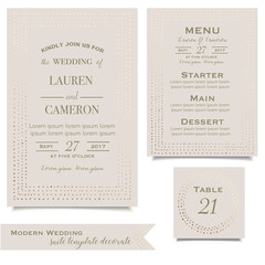 Wedding invitation. Save the date card. Greeting card. Vintage vector