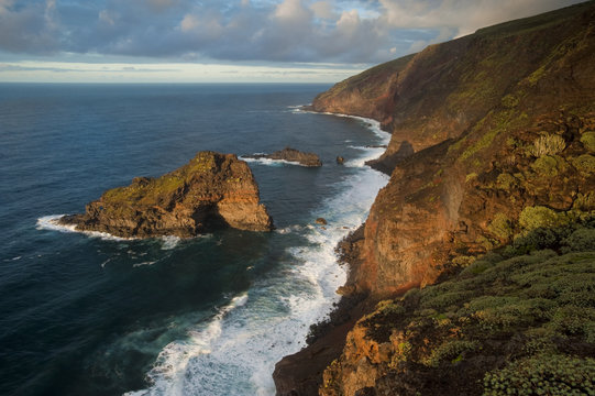 Punta Gorda coast protected area, Northwest La Palma, Canary Islands, Spain, March 2009