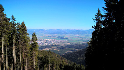 View from the hills. Slovakia