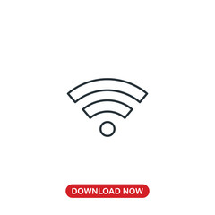 WI-FI icon vector