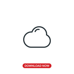Obraz premium Cloud icon vector