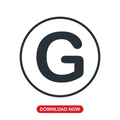 G letter vector icon