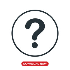 Question mark icon vector