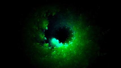 3D rendering abstract fractal light background