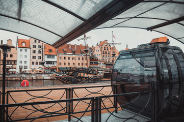 Ferris wheel in Gdańsk city
