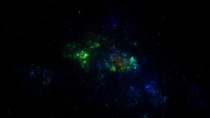 3D rendering abstract fractal light background