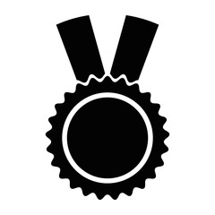 black medal icon