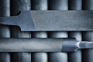 two old metal file