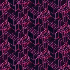Abstract modern glowing pink wire background 3d rendering