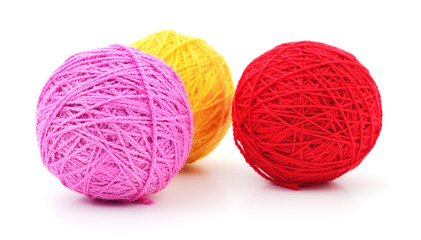 Balls of yarn.