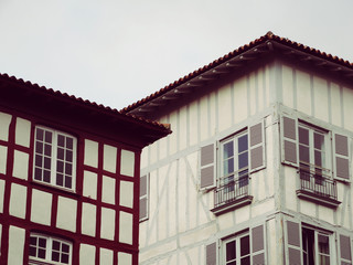 Bayonne France Buildings Close Up View