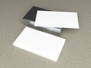 Business cards blank mockup - template	