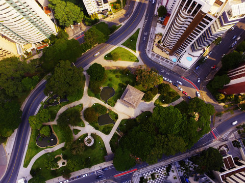 Pra&ccedil;a do jap&atilde;o imagem a&eacute;rea