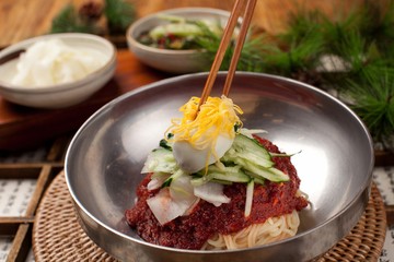 milmyeon. Wheat Noodles.