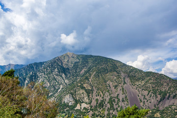 mountains on a sunny day