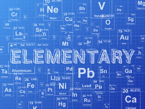 Elementary Element Blueprint Background