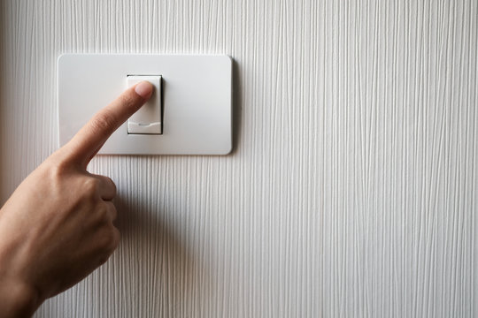 Turning on or off on light switch