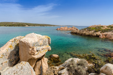 coast of Sardinia, sunny day, Italy.