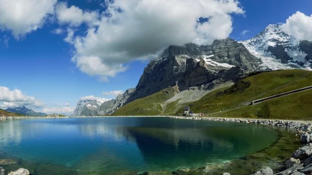 Fallbodensee, Eiger and Monch - Time Lapse Video