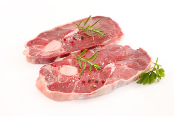 raw lamb chop