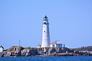 Boston Light  first lighthouse to be built  1716,first lighthouse to be built in the United States....