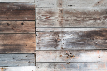 Naklejka premium The detailed fragment of wooden backdrop with impressive structure, background