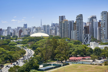 Sao Paulo city, Brazil. Ibirapuera Park