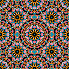 Boho chic colorful pattern