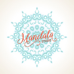 Vector madala, round ornament