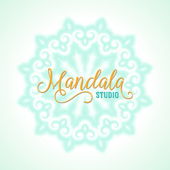 Vector madala, round ornament