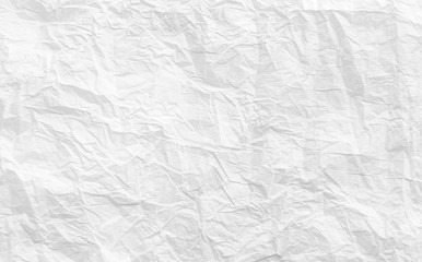 background White crumpled paper
