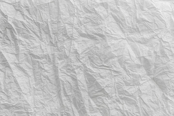 background White crumpled paper
