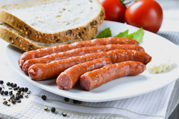Boiled sausage..