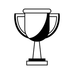 trophy award isolated icon vector illustration design
