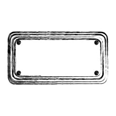 blurred silhouette rectangle large warning traffic sign vector illustration