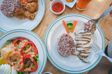 Eating for good healthy low cholesteral but high proteen