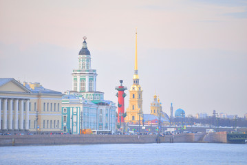 University Embankment and the Neva River.