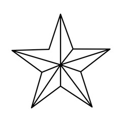 star emblem isolated icon vector illustration design