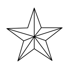 Obraz premium star emblem isolated icon vector illustration design
