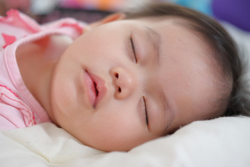 Cute baby girl sleeping