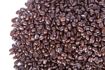Coffee beans isoalted on white