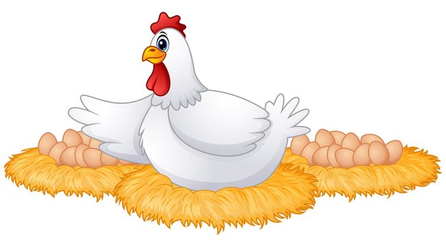 Jpg Library Chicken Nest Clipart - Desenho De Galinha Colorido PNG Image