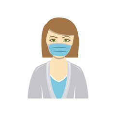 color people doctor icon image, vector illustration design
