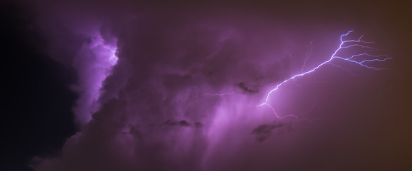 Purple lightning