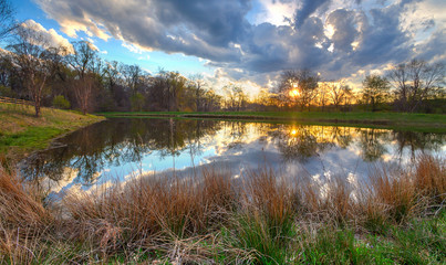 pond sunset 3