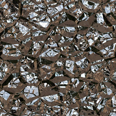 Seamless  pattern  of metal crystals
