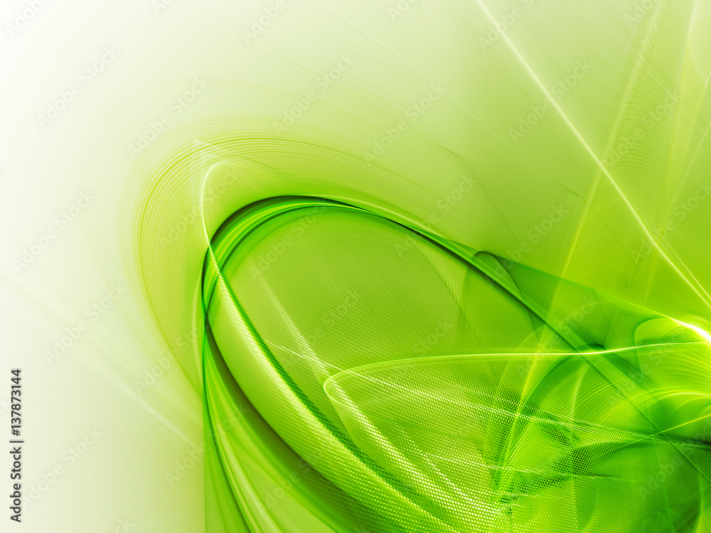 Poster abstract background element. fractal graphics series. three-dimensional composition of glowing lines